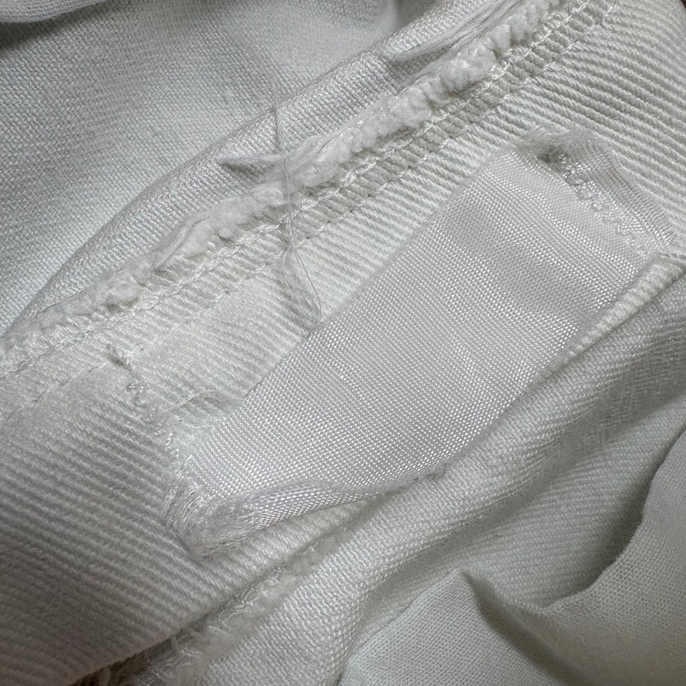 Vintage Wrangler High Waisted White Denim Jean Straight Leg Western 28x29 70s80s - Picture 6 of 9